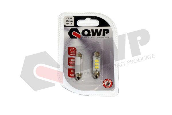 Set de 2 becuri LED SV8,5-8, 12V, 0,6W, 41mm, C5W, alb (ambalaj blister) QWP WBL C5W 41mm 12V